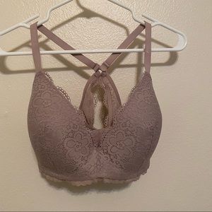 Aerie wireless racer back lace bra